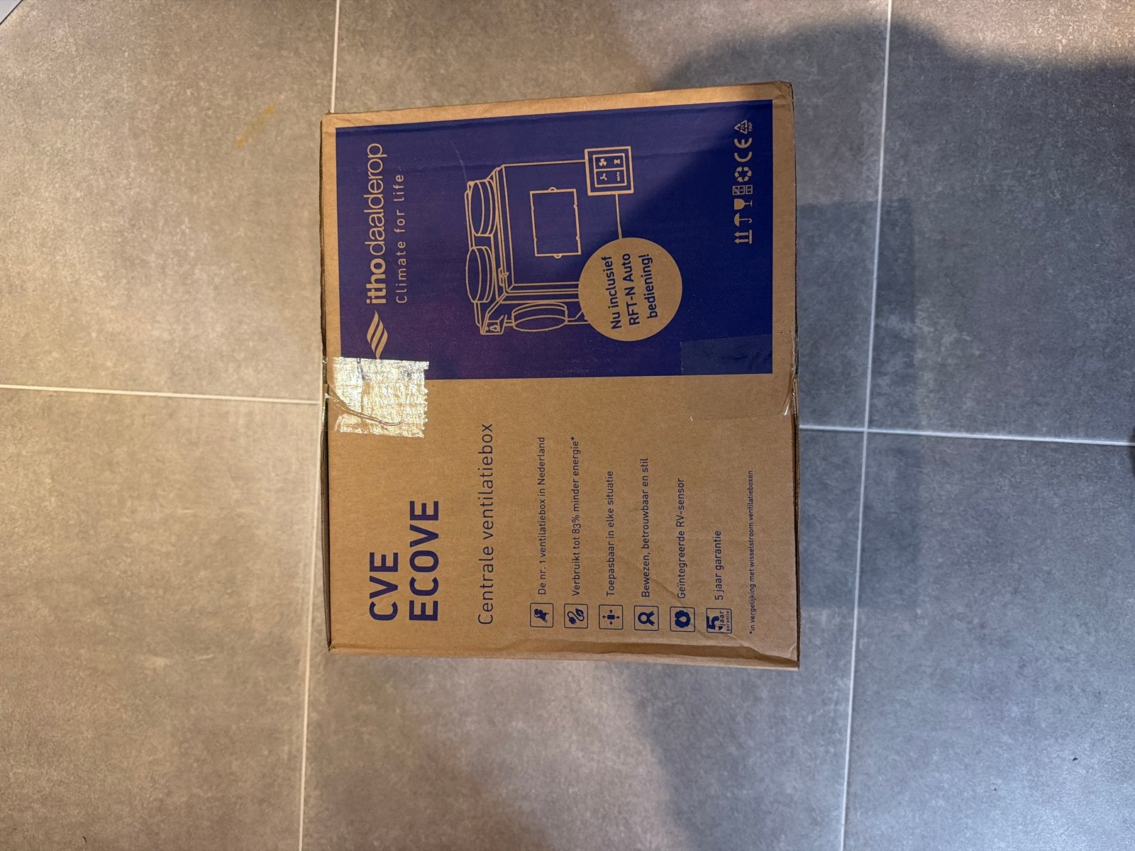 Itho Daalderop CVE ECOVE Ventilatiebox RFT-N Auto, Ophalen of Verzenden, Nieuw, Ventilator