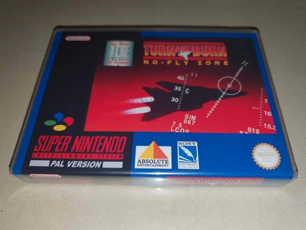 Turn and Burn SNES Game Case, Spelcomputers en Games, Games | Nintendo Super NES, Avontuur en Actie, Verzenden, 1 speler, Zo goed als nieuw