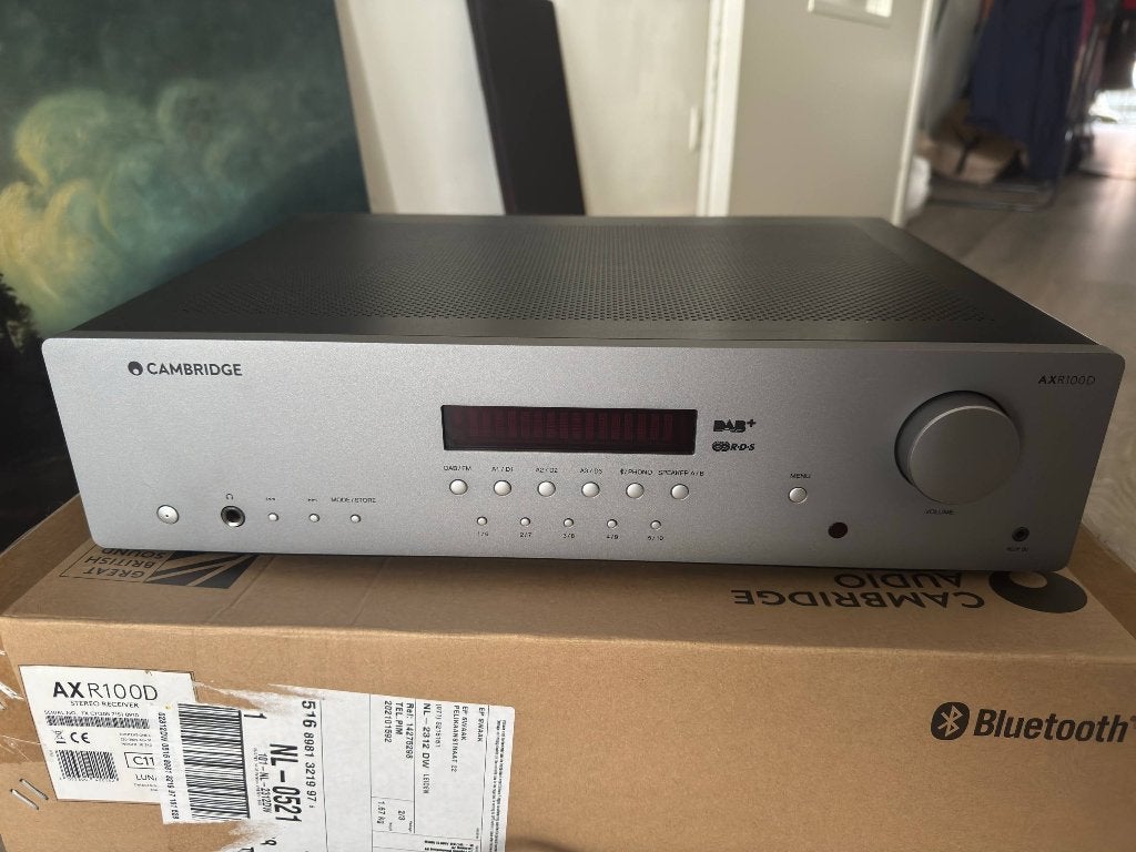 Cambridge Audio AXR100D Stereo Receiver phono mm amp (DAB+), Overige merken, Ophalen of Verzenden, Zo goed als nieuw, 60 tot 120 watt