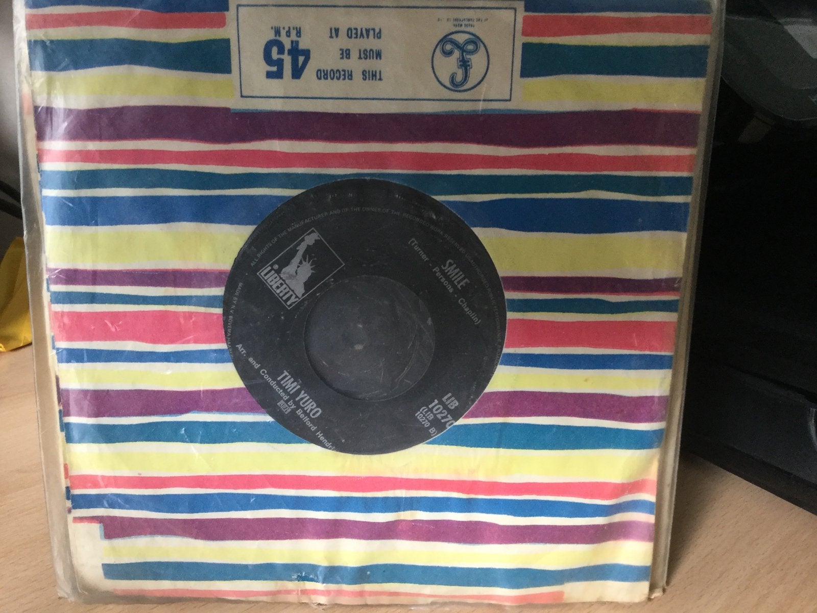 Timi Yuro-Hurt/Smile. Vinyl single., Cd's en Dvd's, Vinyl Singles, Ophalen of Verzenden, Gebruikt, 7 inch, Pop