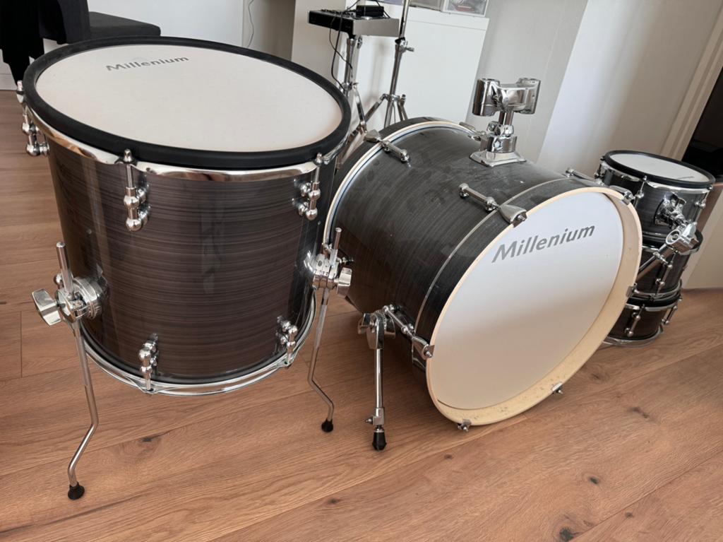 Millenium Mps-1000 edrum houten shells met mesh heads, Muziek en Instrumenten, Drumstellen en Slagwerk, Ophalen of Verzenden, Gebruikt
