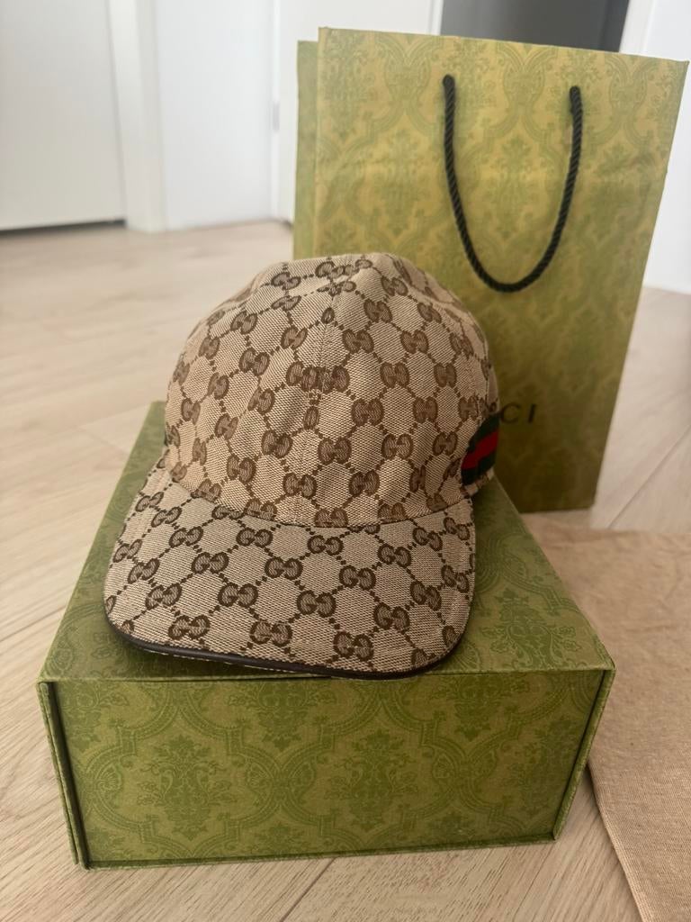 Gucci per orgineel, Kleding | Heren, Hoeden en Petten, Ophalen of Verzenden, Zo goed als nieuw, 58 of 59 cm (L, 7¼ of ⅜ inch)