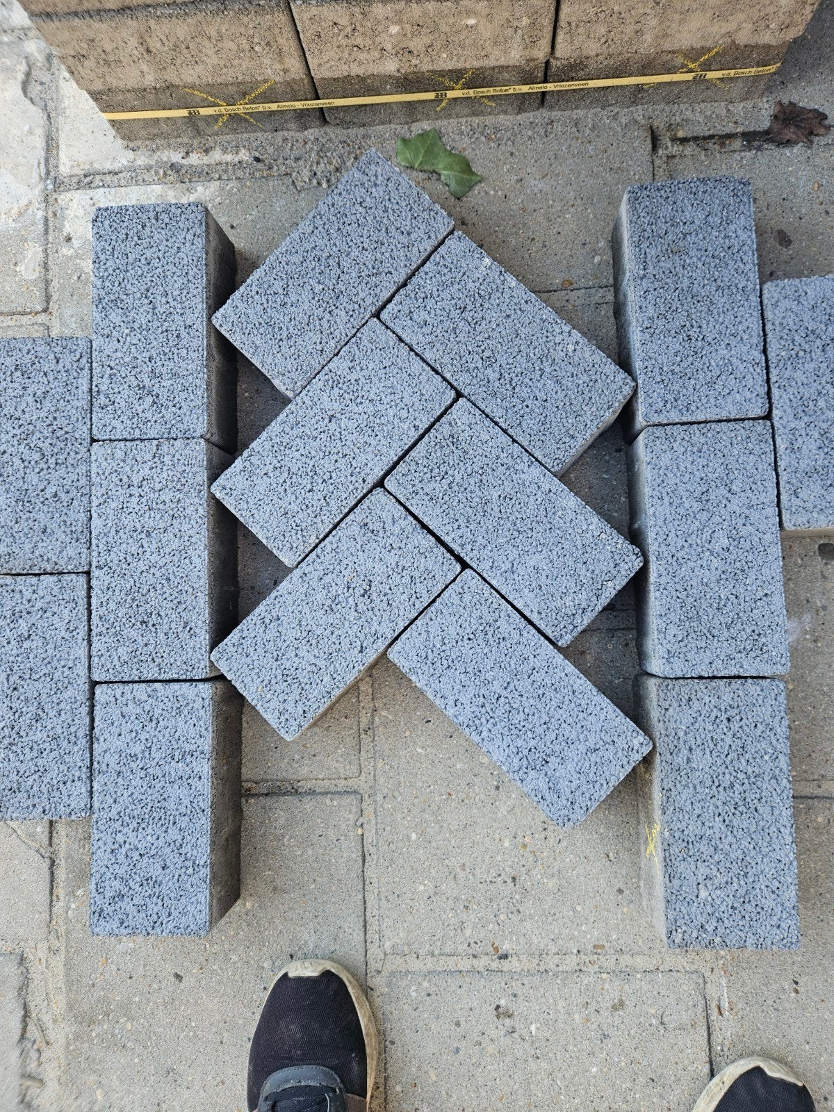 betonklinker 8cm grijs antra  fijn structuur, Ophalen of Verzenden, Nieuw, Beton, Terrastegels
