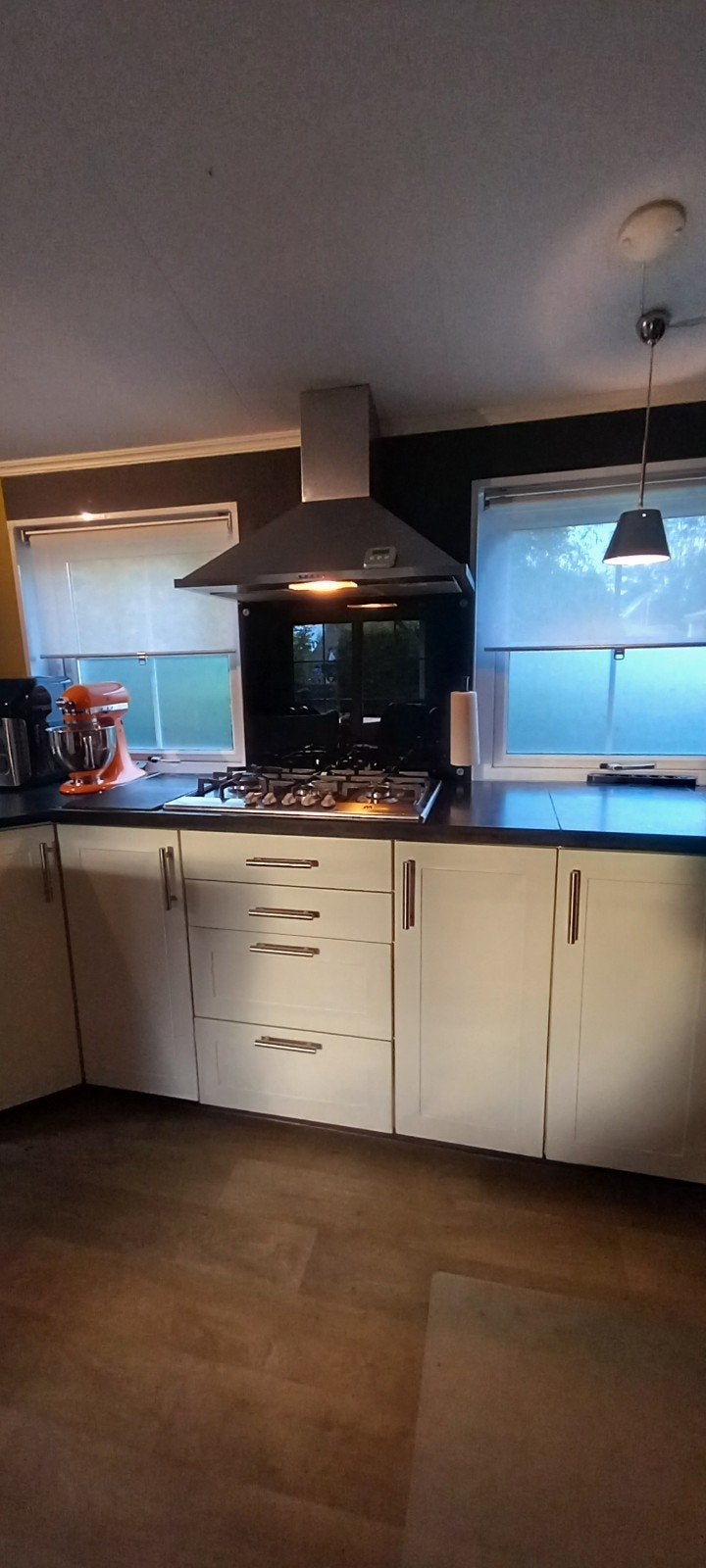 Complete hoekkeuken met inbouwapparatuur, Ophalen, Gebruikt, Hoekkeuken, Kunststof