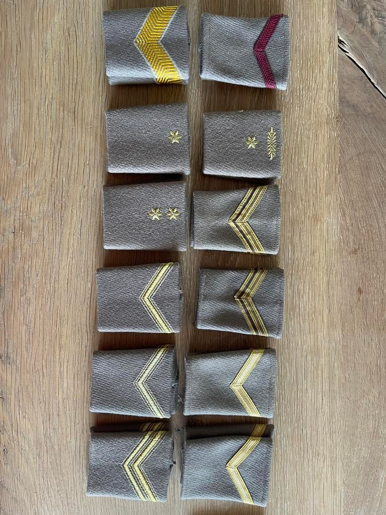 Schouder epauletten setjes, Ophalen, Landmacht, Nederland, Embleem of Badge