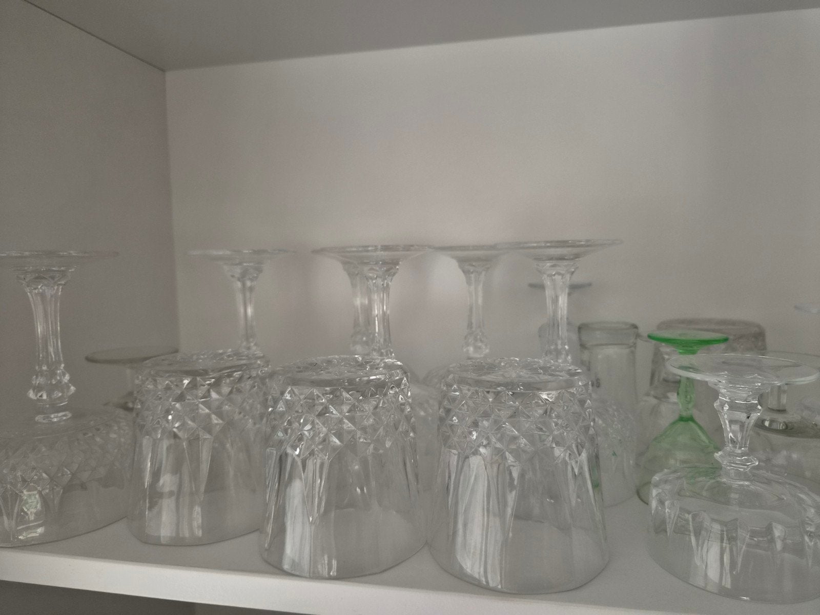 Set van kristallen glazen, Ophalen