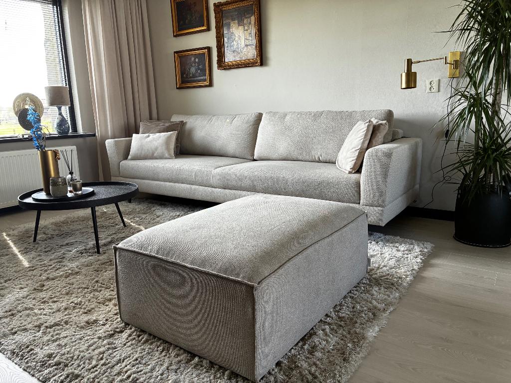 4-zits design bank Valaresso + Hocker, Ophalen, Design, 75 tot 100 cm, Zo goed als nieuw