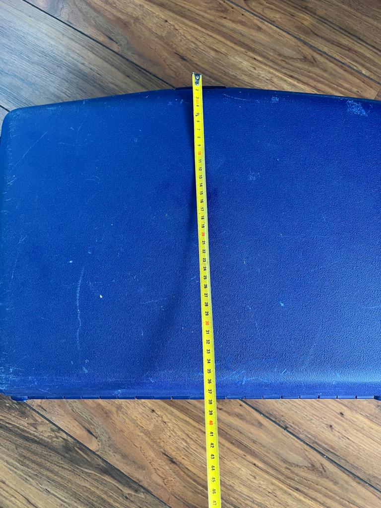 Samsonite Koffer - Blauw, Compact en Handig, Ophalen, 40 tot 60 cm, Gebruikt, 20 tot 30 cm