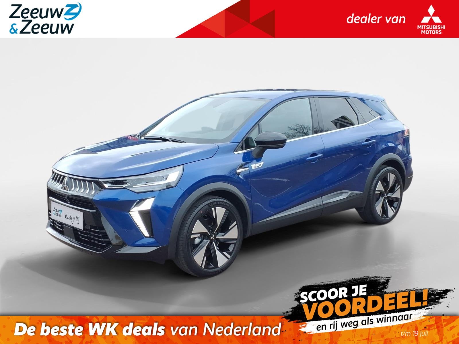 Mitsubishi Grandis 1.8 HEV First Edition | € 3.000,- KORTI, 1789 cc, Met garantie (alle), Blauw, Leder en Stof