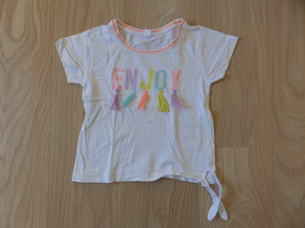 Crème t-shirt maat 134/140 Zeeman, Kinderen en Baby's, Kinderkleding | Maat 134, Zeeman, Meisje, Ophalen of Verzenden, Zo goed als nieuw
