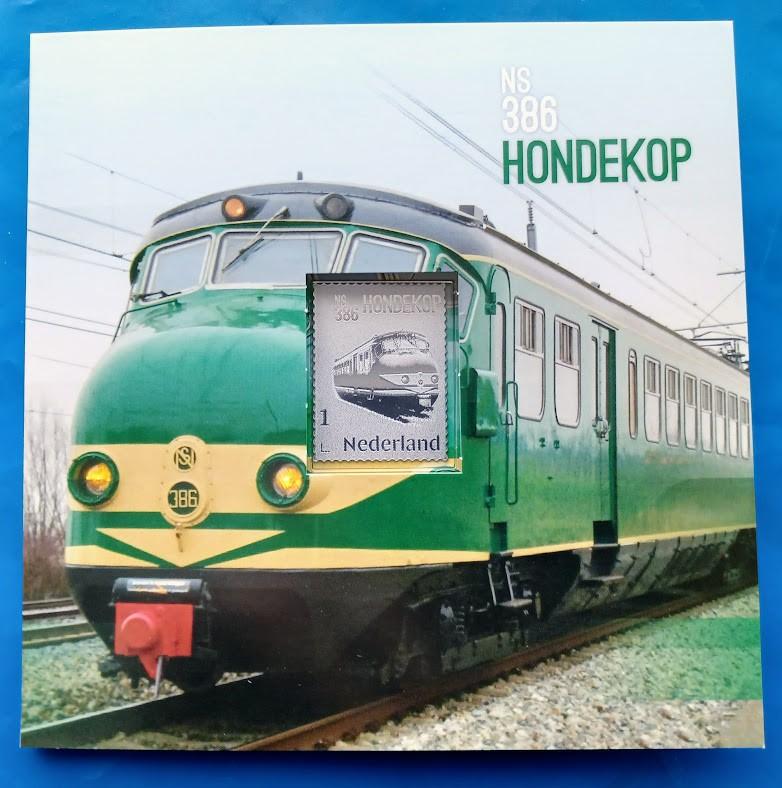 Zilveren postzegel NS 386 Hondekop, Postzegels en Munten, Verzenden, Na 1940, Postfris