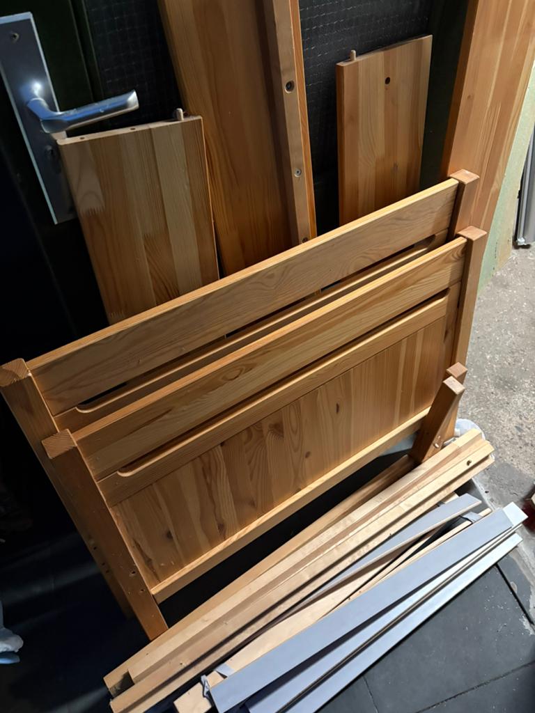 Verstelbare peuterbed tot 180cm, 90 cm, Hout, Verstelbaar, Gebruikt