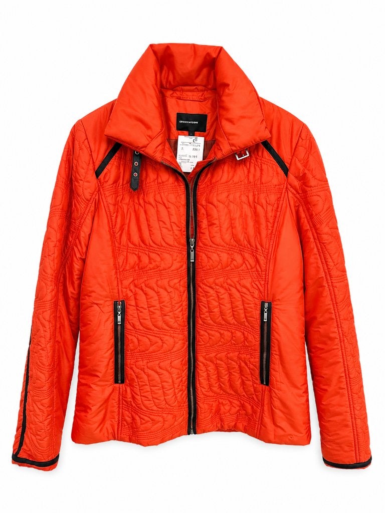 Creenstone Oranje Gewatteerde Jas Maat S, Kleding | Dames, Ophalen of Verzenden, Zo goed als nieuw, Maat 36 (S), Oranje