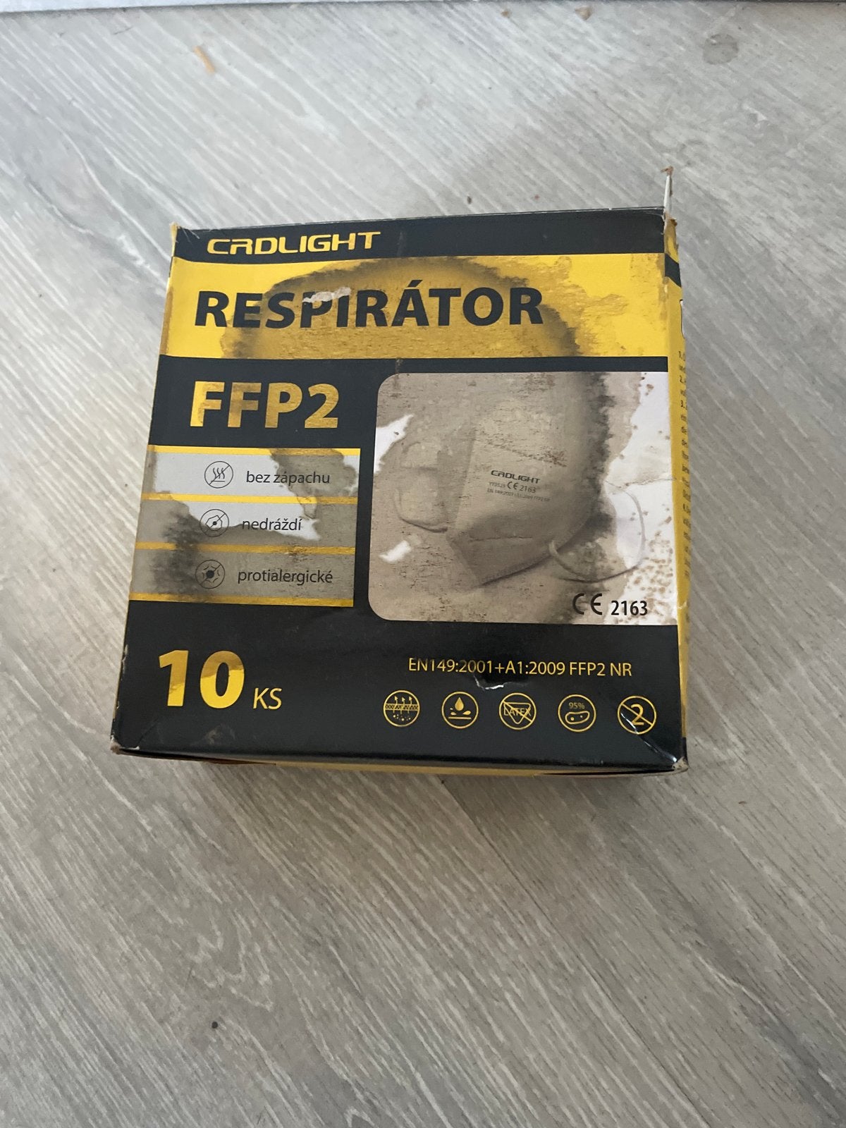CRDLIGHT FFP2 Respirator Mondkapjes - 10 stuks, Ophalen of Verzenden, Nieuw