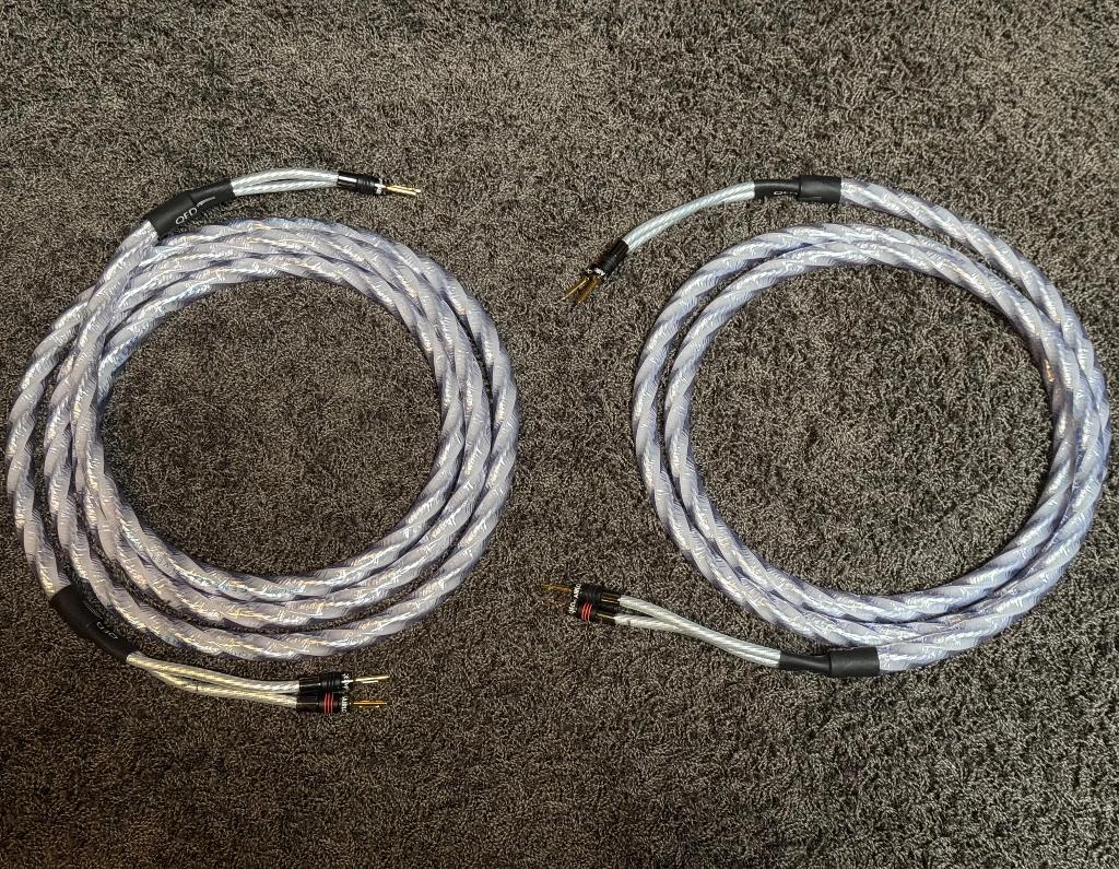 QED Genesis Silver Spiral 2x3 meter / Ocassion set, Ophalen of Verzenden, Gebruikt, 2 tot 5 meter, Luidsprekerkabel