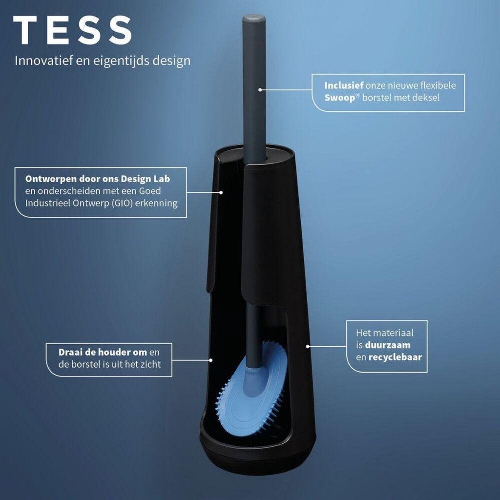 TIGER Tess toiletborstel met vrijstaande houder, Ophalen of Verzenden, Nieuw, Toilet