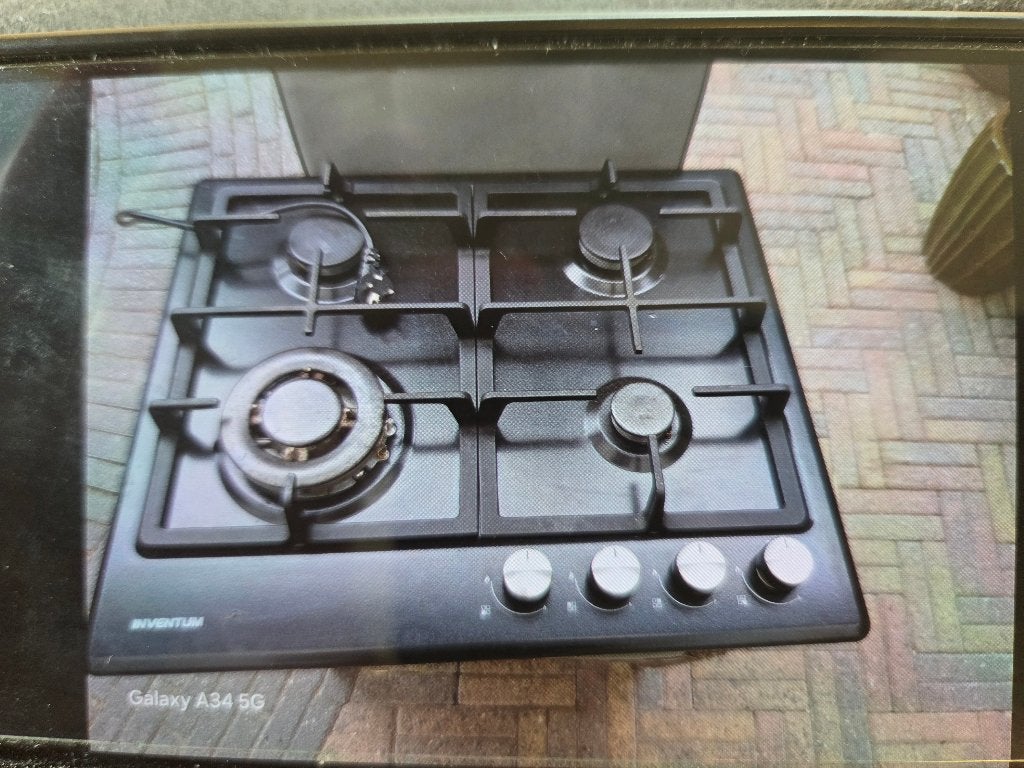 gaskookplaat, Ophalen, 4 kookzones, Zo goed als nieuw, Inbouw