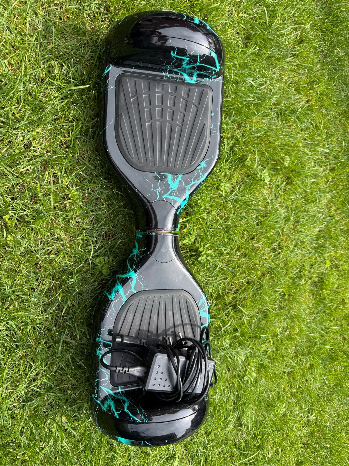 Hoverboard Zwart met Groene Bliksem - Zo goed als nieuw, Ophalen, Zo goed als nieuw, Elektrische step (E-scooter)