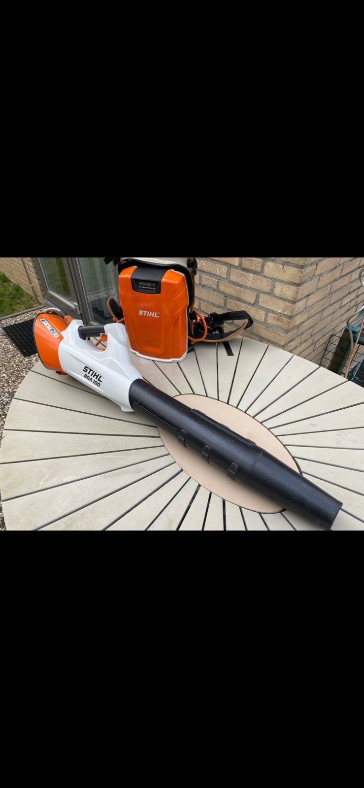 Stihl bladblazer set, Ophalen, Zo goed als nieuw, Accu