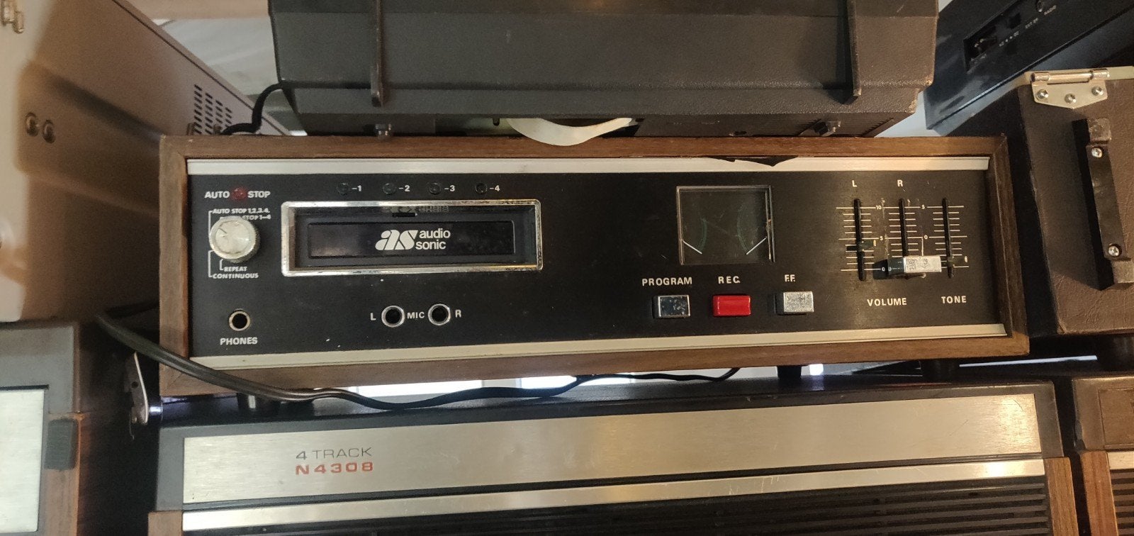 Audio Sonic 8 track speler, Ophalen, Bandrecorder