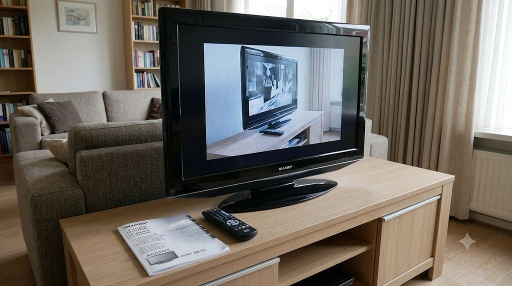 Sharp LCD TV 37 inch - Perfect voor elke woonkamer, Ophalen, 50 Hz, Zo goed als nieuw, Sharp