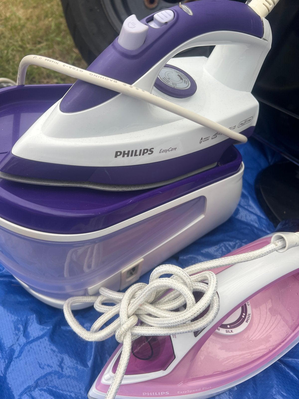 Philips EasyCare Stoomstrijkijzer met Stoomgenerator, Ophalen of Verzenden, Gebruikt, Strijkijzer met snoer