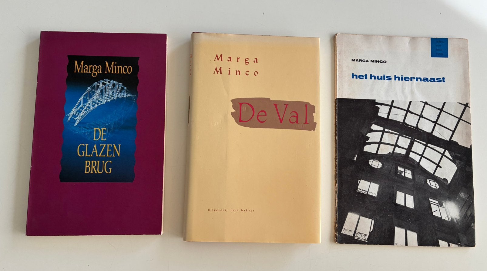 3x Marga Minco | De Val | Het Huis hiernaast | De Glazen Bru, Boeken, Ophalen of Verzenden, Tweede Wereldoorlog