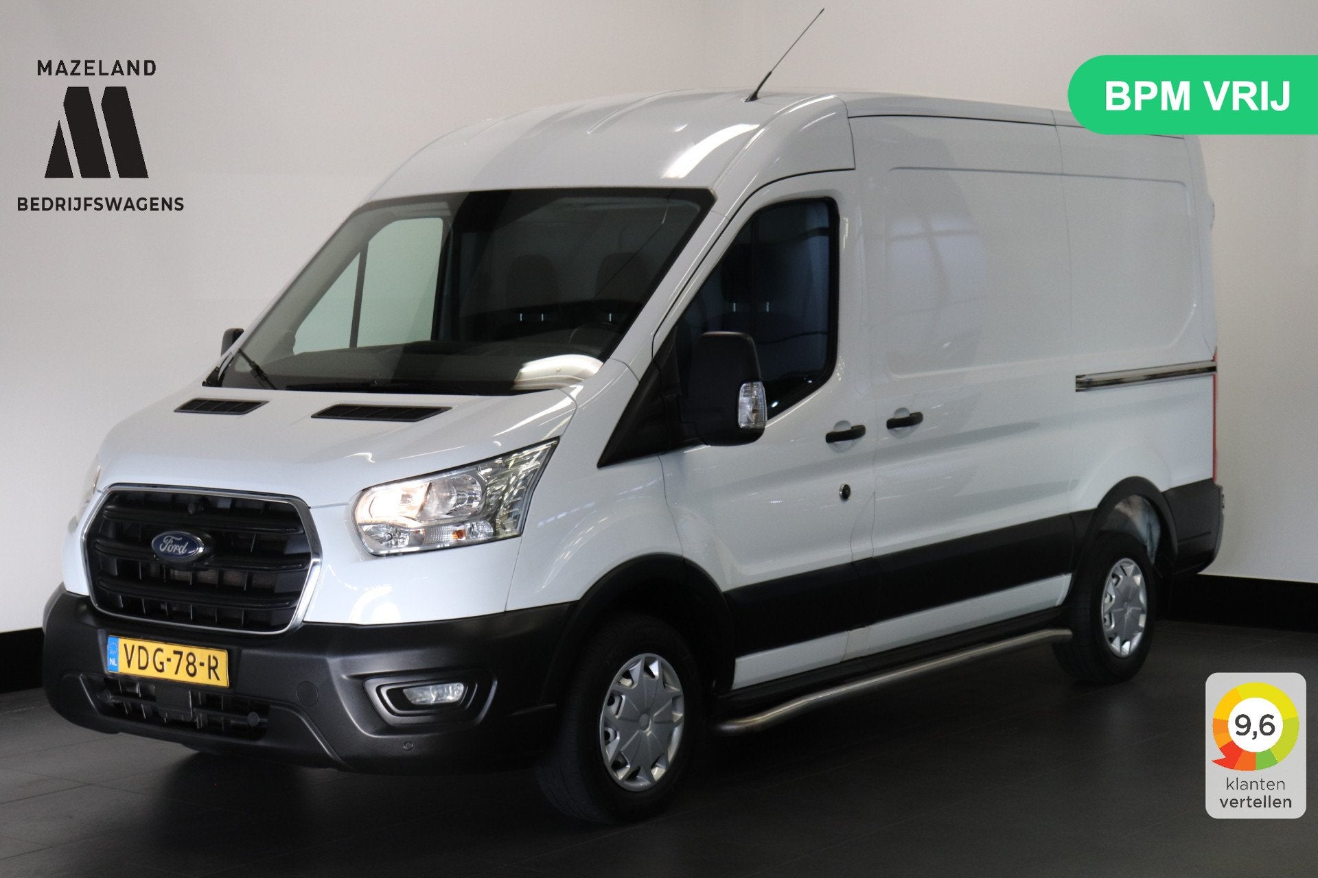 Ford Transit 2.0 TDCI L2H2 EURO 6 - Airco - Cruise - PDC -, Voorwielaandrijving, 4 cilinders, Wit, Bedrijf
