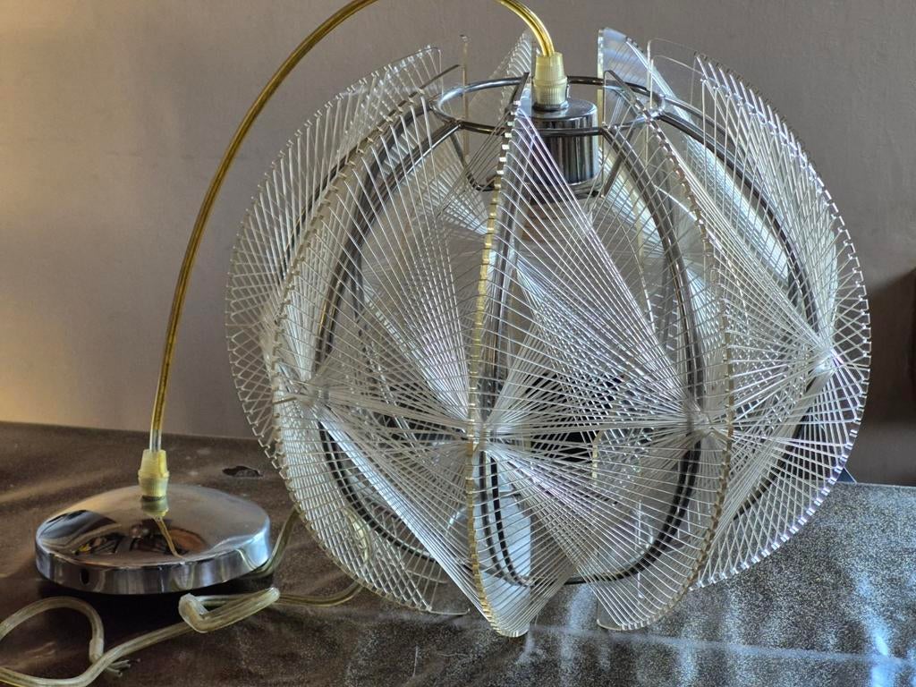 Vintage remake lamp van willemse ontwerp Paul secon, Ophalen of Verzenden, Gebruikt, Metaal
