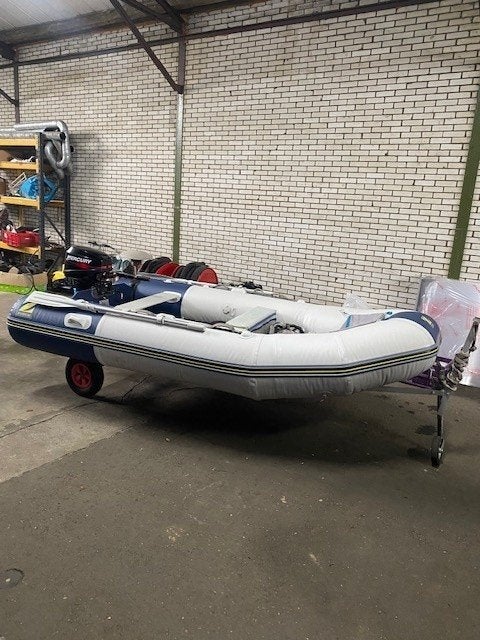 Zodiac 340 Airdeck 8PK Mercury bootje, Watersport en Boten, Ophalen, 8 pk, Airdeck, Zo goed als nieuw