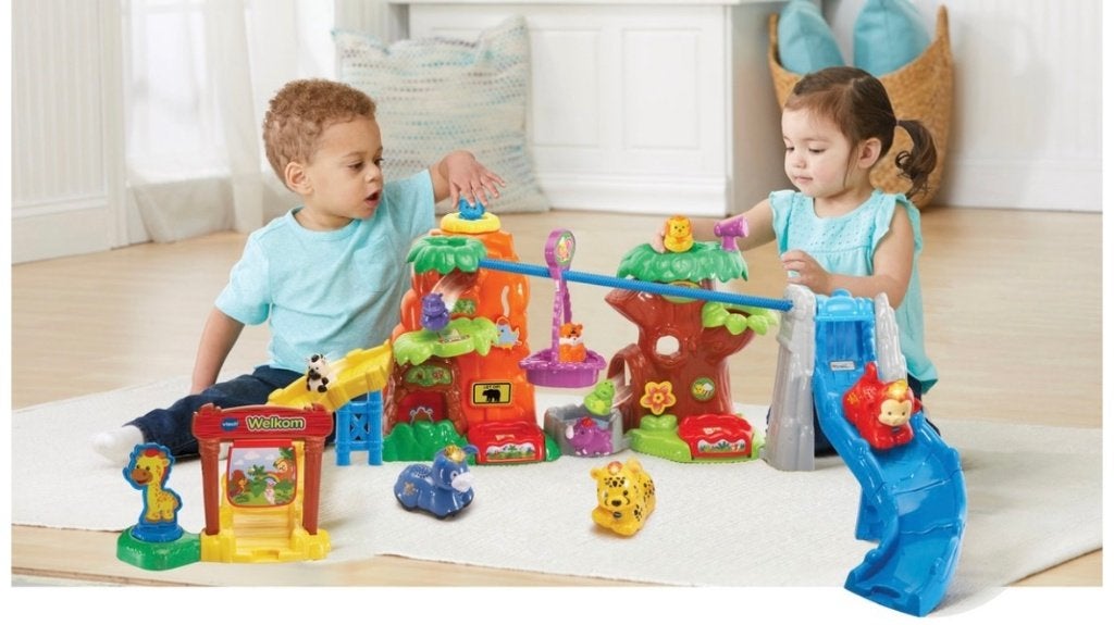Pakket Vtech Zoef Zoef Dieren Jungle, Kippen & Honden hok, Ophalen of Verzenden, Zo goed als nieuw, 6 maanden tot 2 jaar