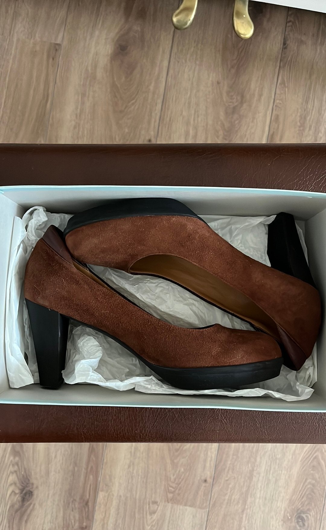 Prachtige suede pumps maat 38 *NIEUW*, Pumps, Bruin, Nieuw, Ophalen of Verzenden