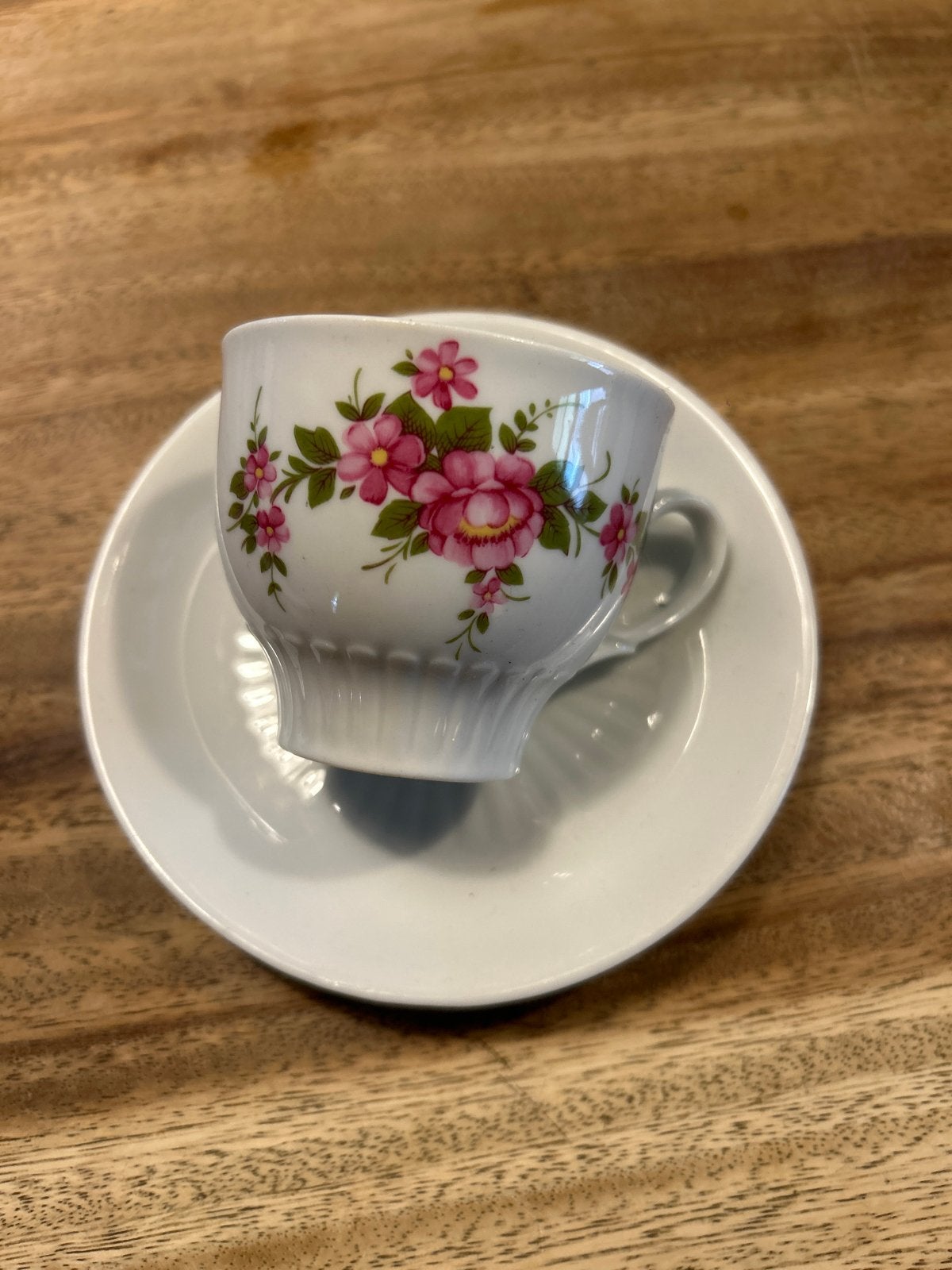 Mooie Mitterteich Bavaria kop en schotel met bloemmotief, Ophalen