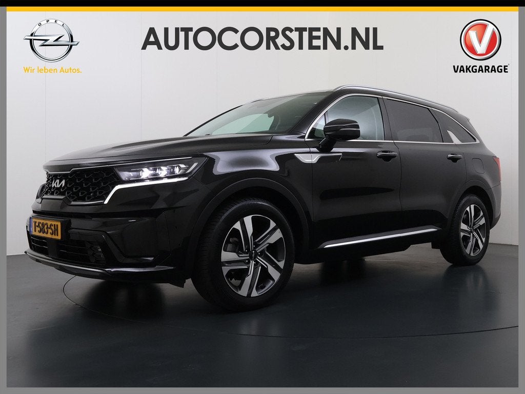 Kia Sorento 1.6T-GDI 265PK 4WD Plugin Hybrid DynamicPlusLine, Auto's, Kia, Gebruikt, 4 cilinders, 7 stoelen, Zwart