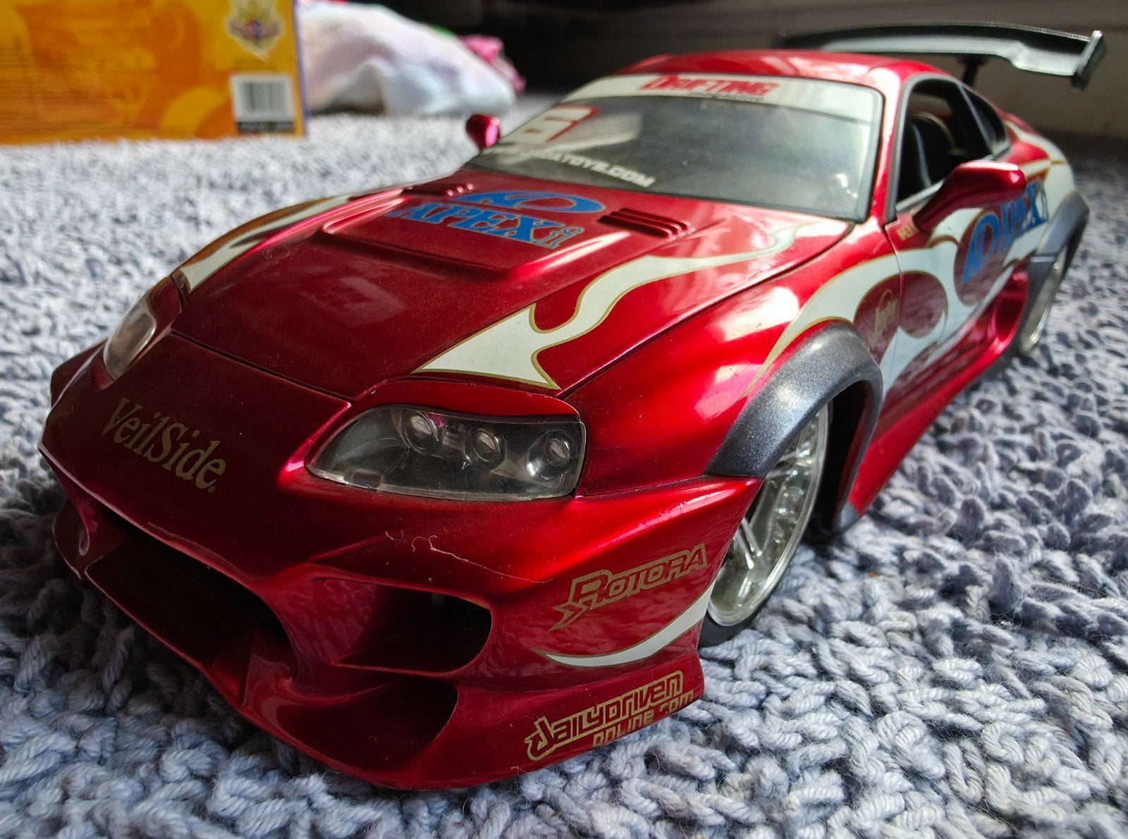 Jada Toys Toyota Supra VeilSide schaalmodel 1:18, Ophalen of Verzenden, Zo goed als nieuw, Auto, Overige merken
