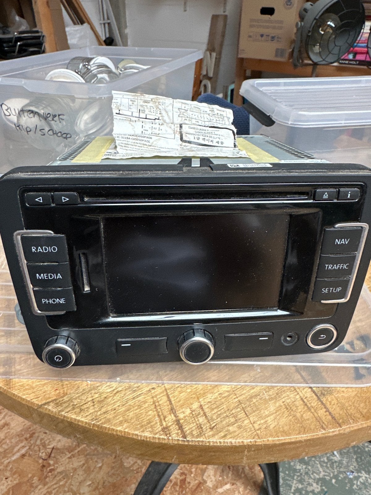 Volkswagen RNS 315 Radio Navigatiesysteem Caddy, Ophalen of Verzenden, Gebruikt