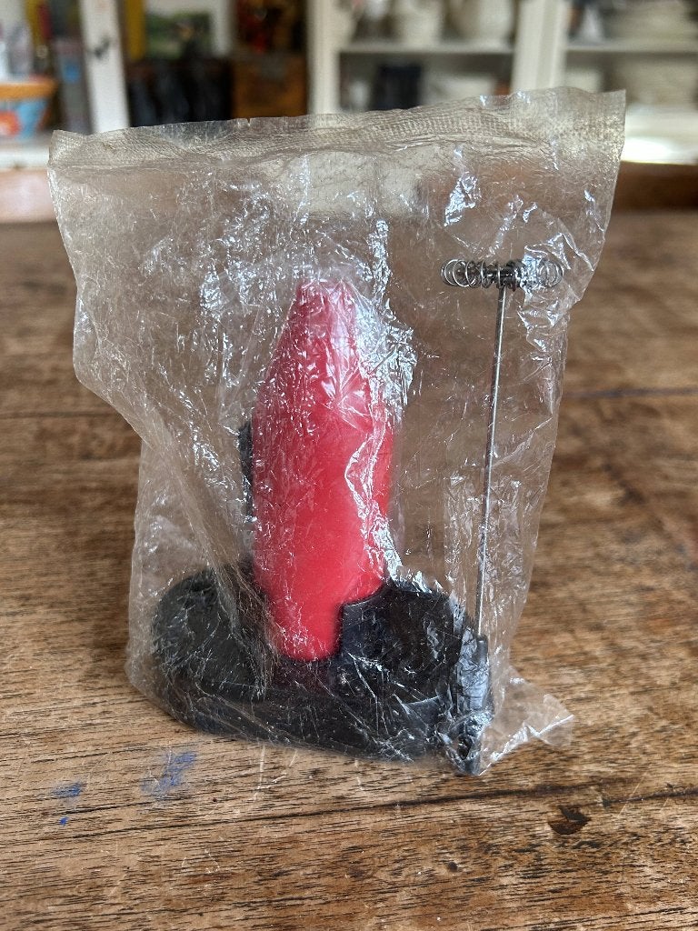 Melkopschuimer handmatig - rood, Witgoed en Apparatuur, Ophalen of Verzenden, Nieuw, Handmatige melkopschuimer