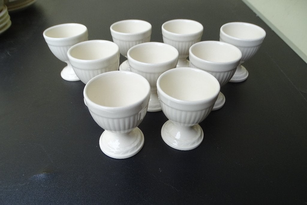 9 Wedgwood eierdopjes, Ophalen of Verzenden