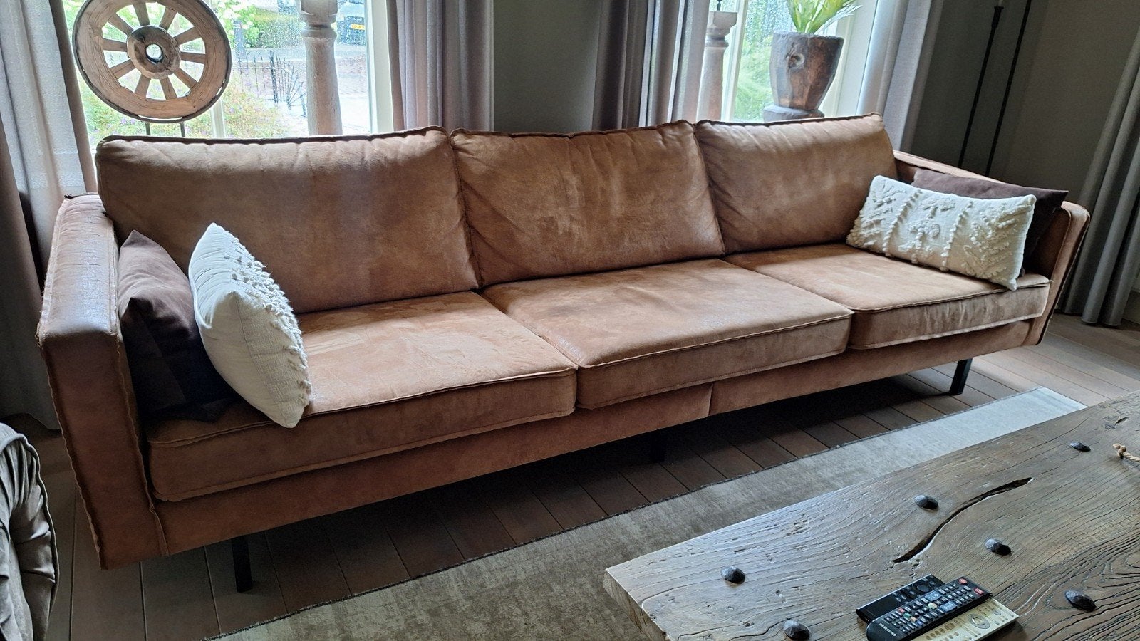 3/4 zits bank, Ophalen, 250 tot 300 cm, Gebruikt, Driepersoons