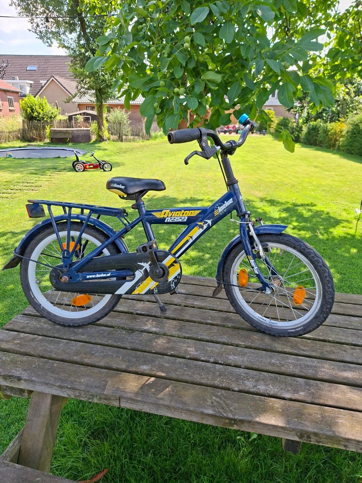 Jongensfiets 16 inch - Loekie Aviator, Ophalen, Gebruikt, 16 tot 20 inch