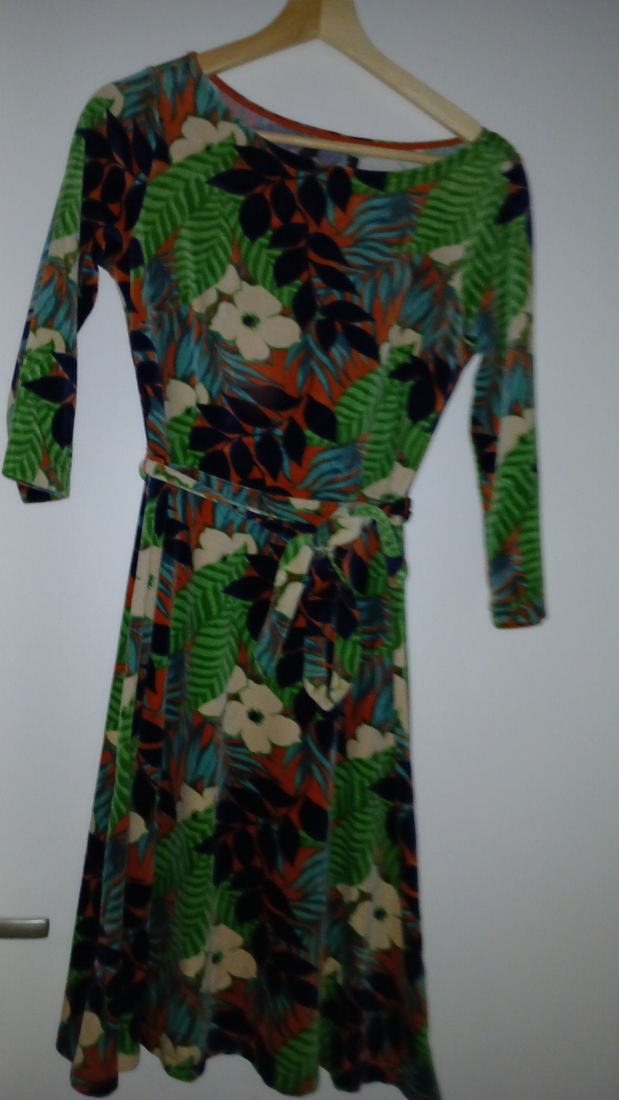Vintage king Louie velvet jurk 36, Ophalen of Verzenden, Zo goed als nieuw, Maat 36 (S), Onder de knie