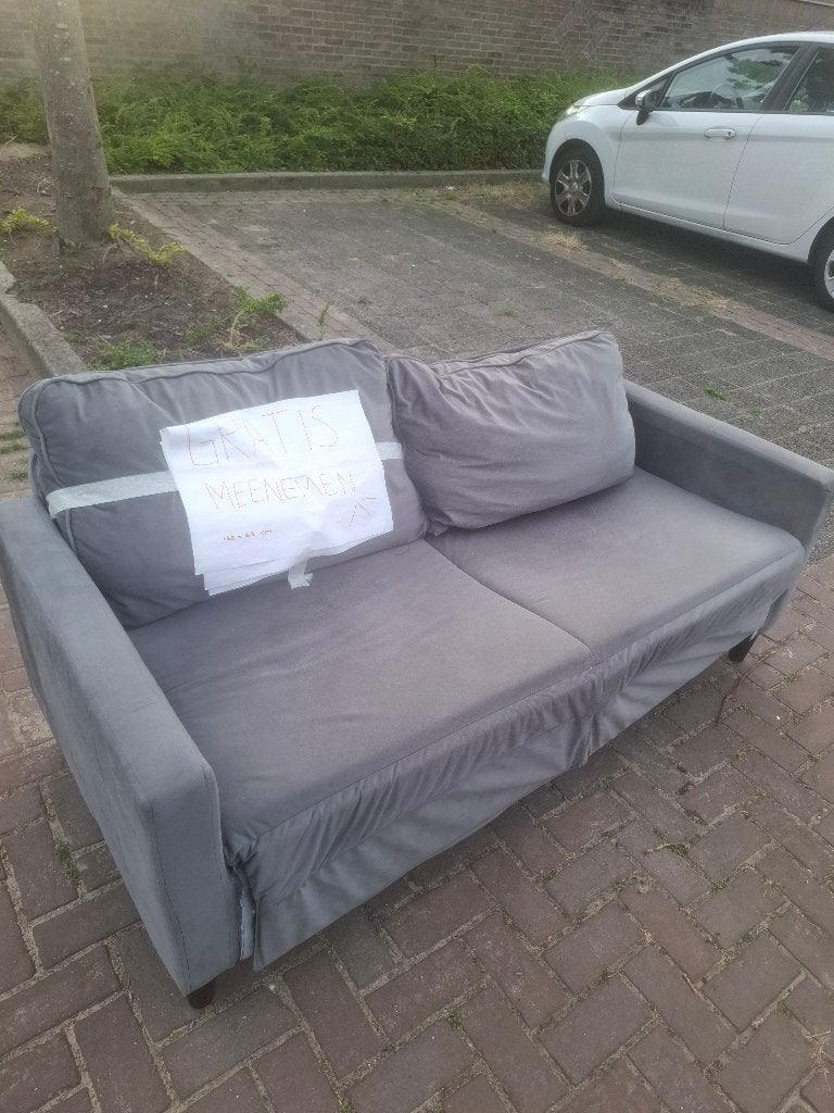 Bank, Huis en Inrichting, Banken | Bankstellen, Ophalen, Gebruikt, 150 tot 200 cm, Tweepersoons