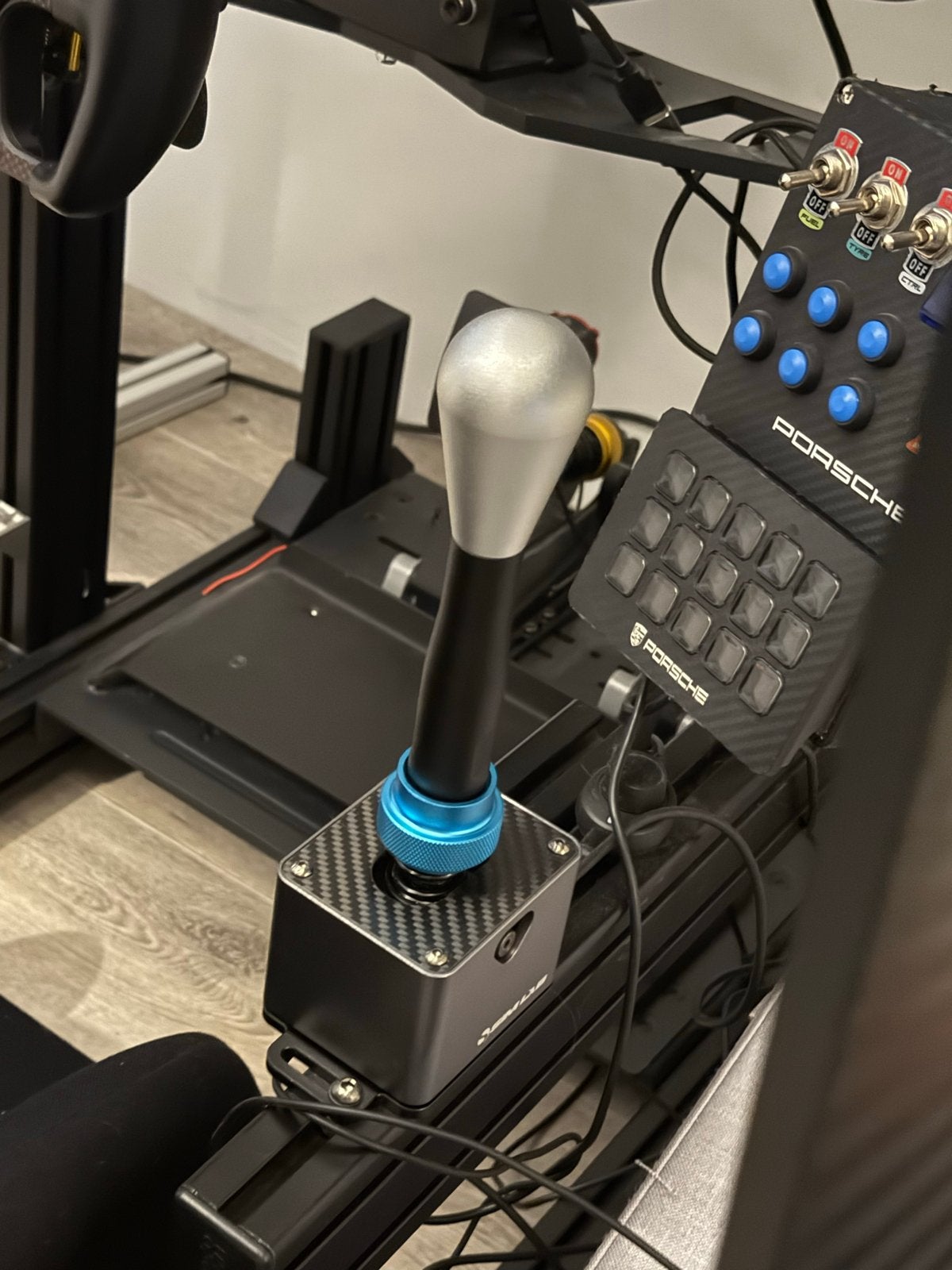 Simlab sq shifter + OMP stuur met simucube qr, Racestuur, Zo goed als nieuw, Direct drive, PC