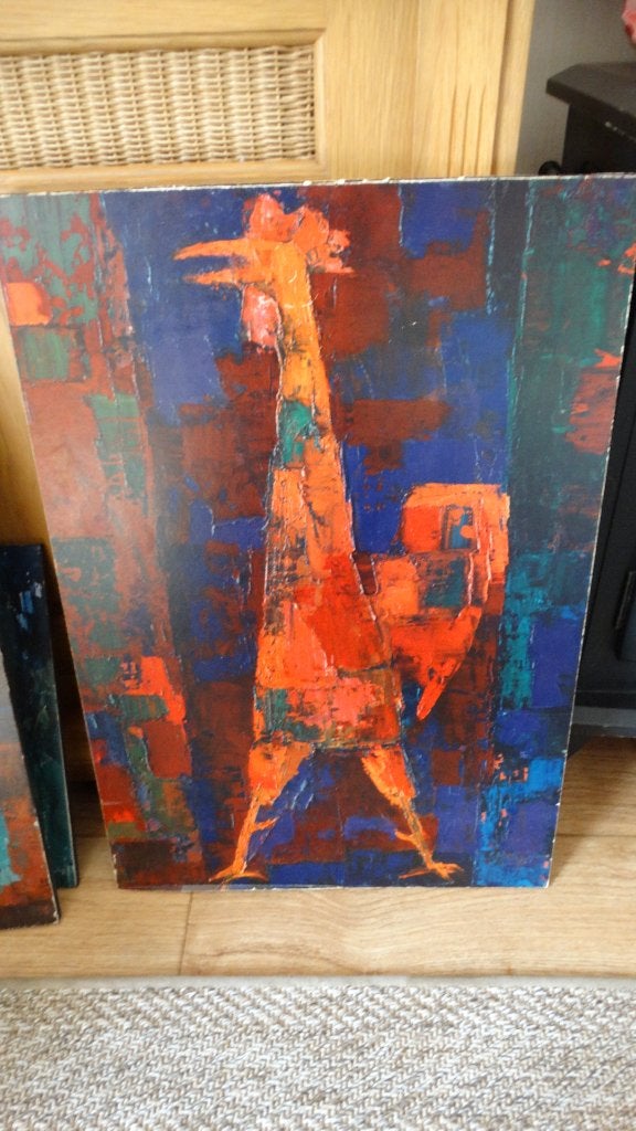 Schilderij Haan, Antiek en Kunst, Ophalen