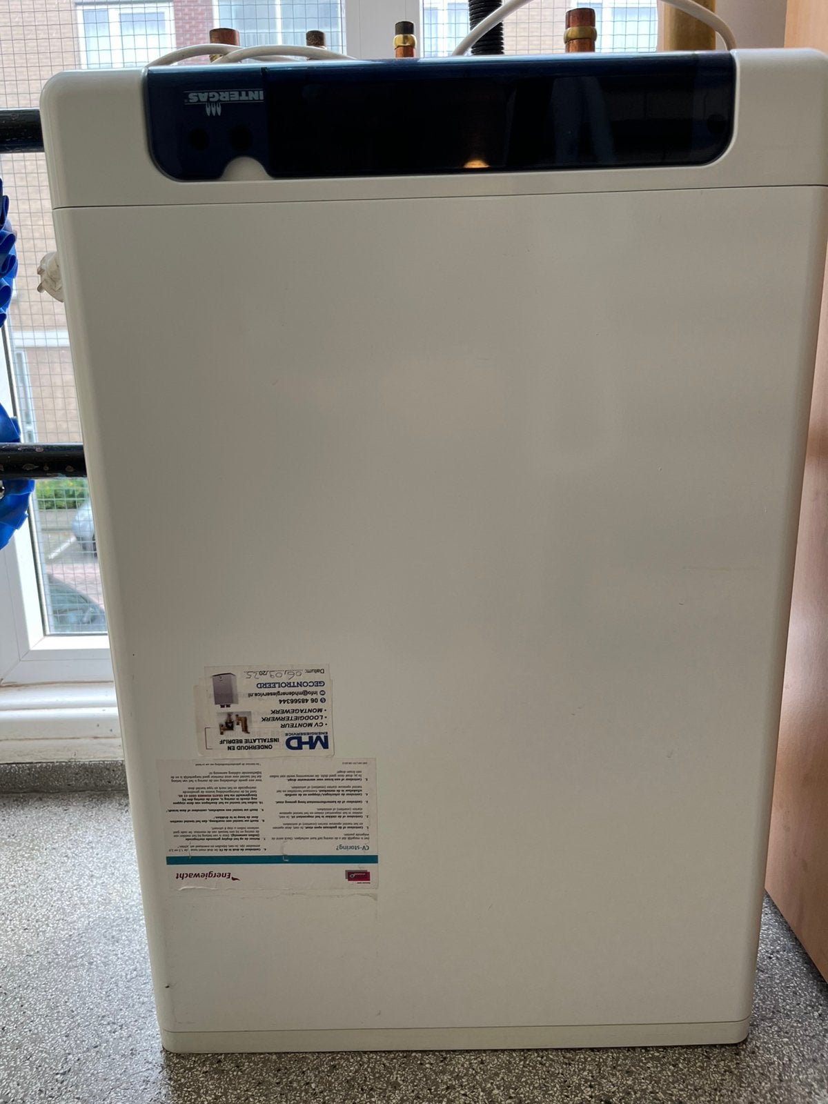 CV ketel intergas bouwjaar 2014, Ophalen, 30 tot 80 cm, Cv-ketel of Combi-ketel, Minder dan 60 cm