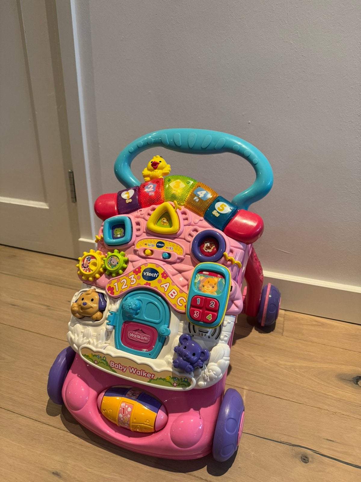 ZGAN! VTech Baby loopwagen - roze v tech loop wagen baby, Ophalen, Zo goed als nieuw, Overige typen