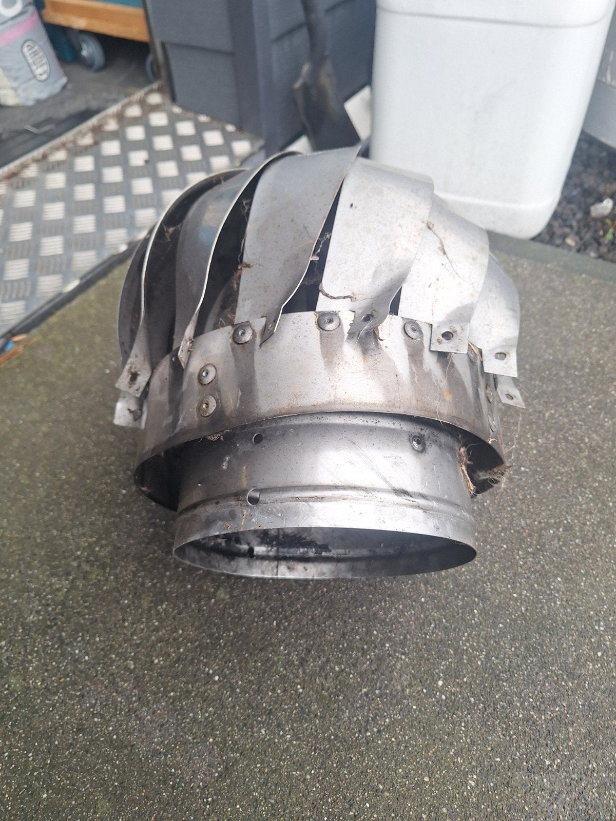 windveer roterende trekkap, Ophalen of Verzenden, Gebruikt, Ventilator en Afzuiger