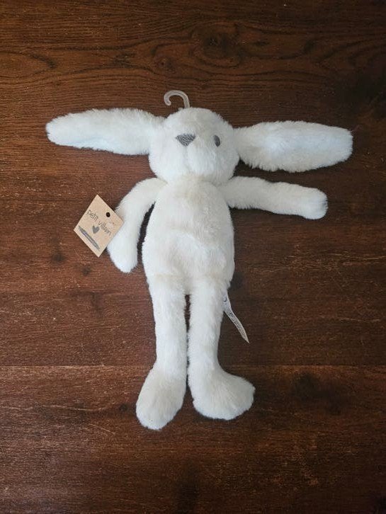Petit Villain konijn knuffel nieuw met prijskaartje, Ophalen of Verzenden, Met label, Wit, Konijn