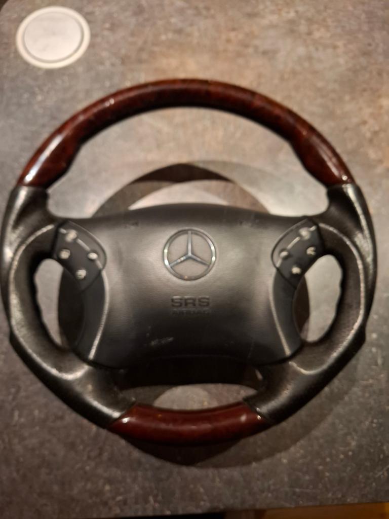 Origineel Mercedes Notenhouten Stuur W203 / CLK-klasse, Auto-onderdelen, Ophalen of Verzenden