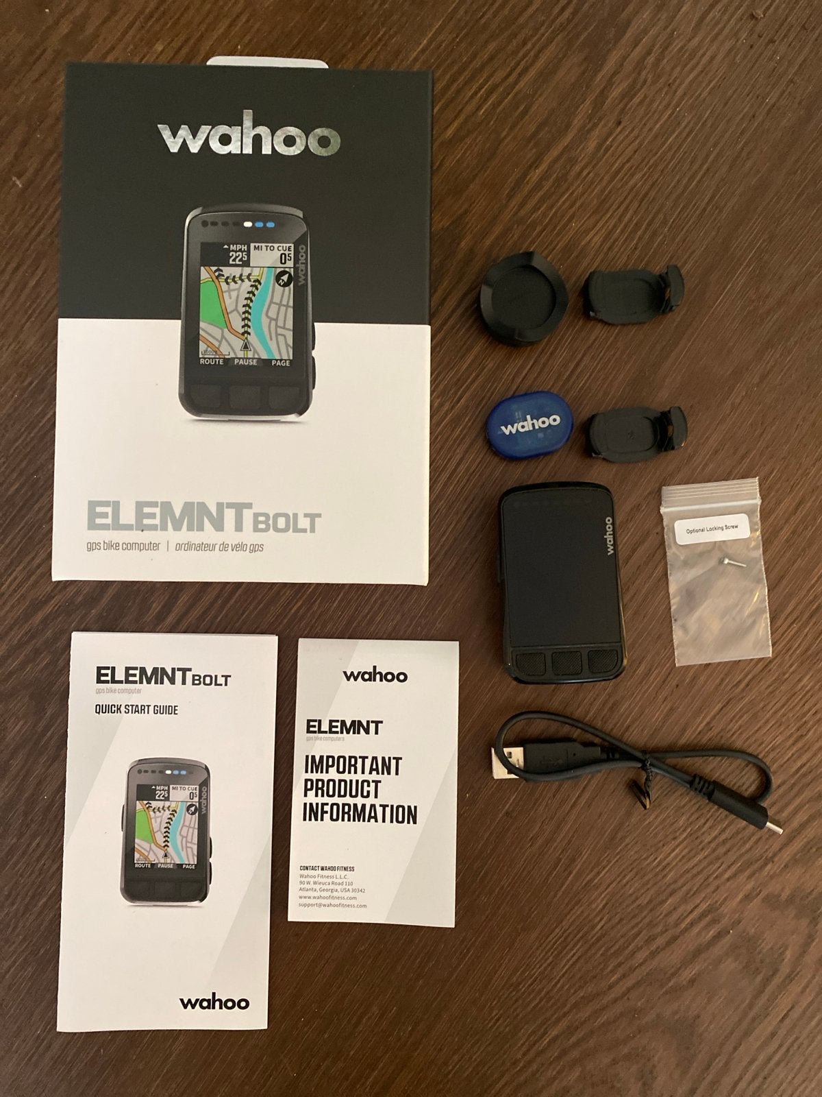 Wahoo ELEMNT BOLT V2 GPS Fietscomputer, Ophalen of Verzenden, Draadloos, Gebruikt